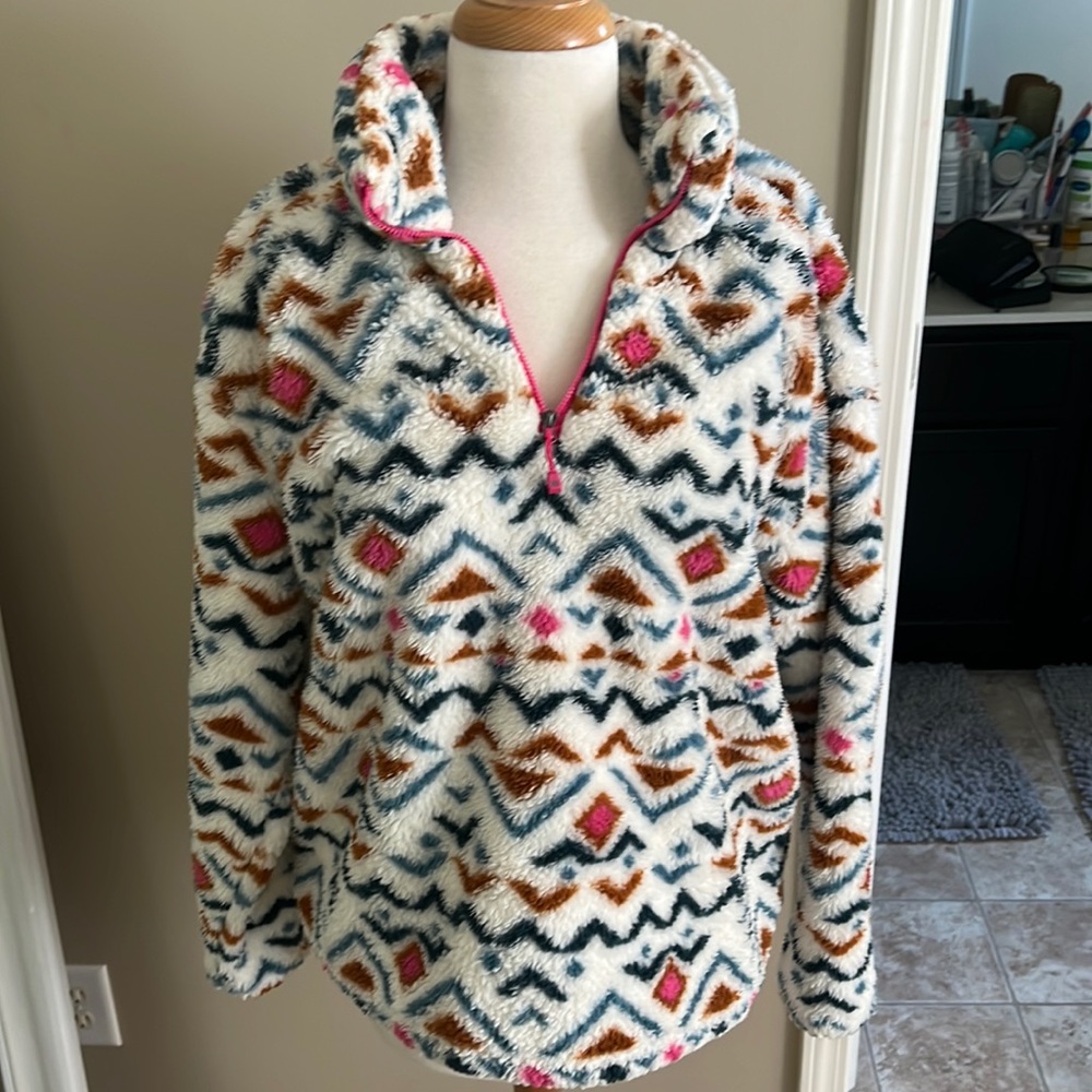 Eddie Bauer fleece quarter zip / size XL